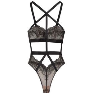 Victoria Secret Strappy High Neck Teddy